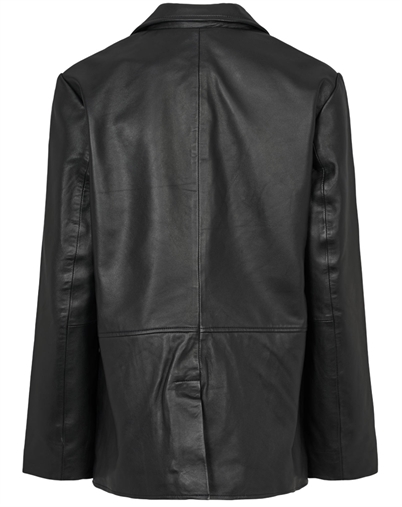 Soft Rebels - SRDella Leather Blazer - Black